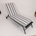 Giga outdoor lounge chair cushion set with back and seat cushions for patio chaise lounge furniture, in a neutral fabric.