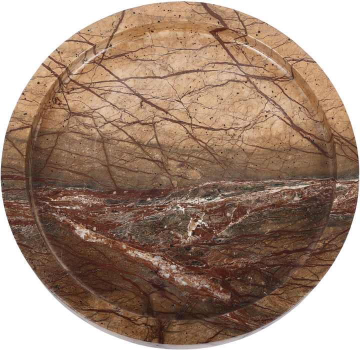 Genuine marble tray by Meridian Furniture featuring a sleek, polished surface perfect for serving or decorative display.