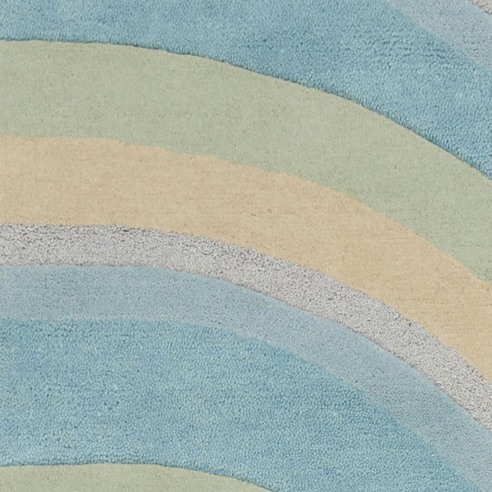 8' x 10.5' 6 Wool Area Rug - Ocean