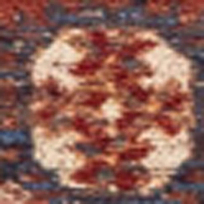 9' X 13' Tribal Washable Area Rug With UV Protection (609968) - Red / White