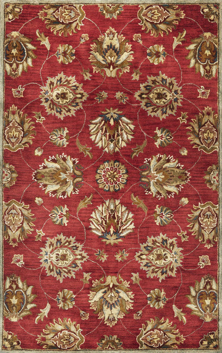 8' x 10' 6 Wool Area Rug - Red