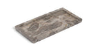 Marble tray by Meridian Furniture featuring a sleek, genuine marble surface with raised edges, ideal for home decor or serving.