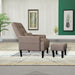 Giga living room sofa single chair with ottoman, modern fabric lounge chair, adjustable into 5 angles, also functions as a sofa bed.