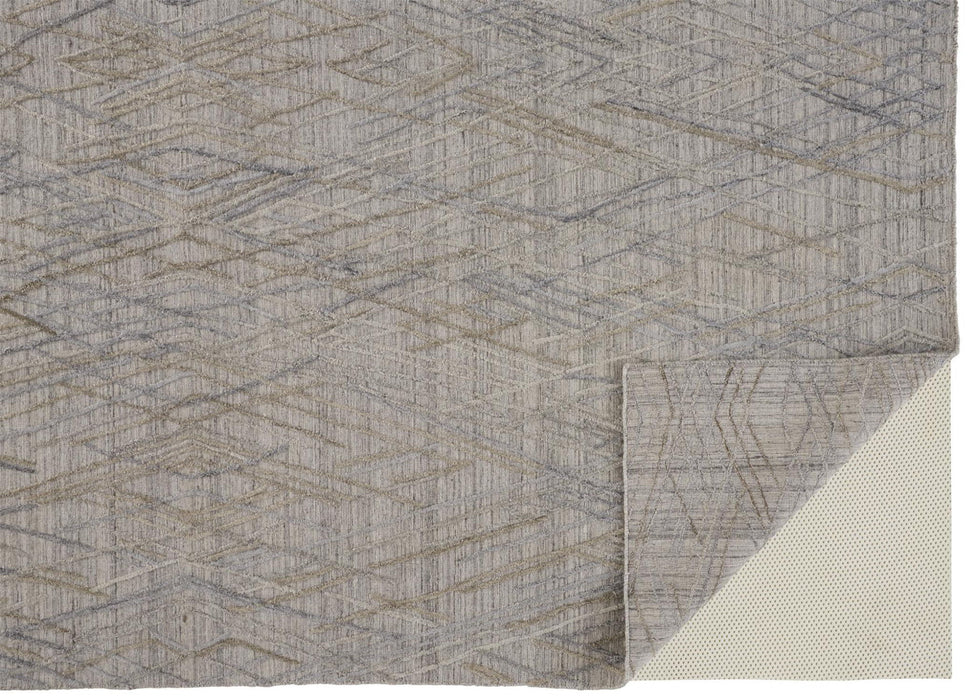 10' x 14' Abstract Hand Woven Area Rug - Gray And Blue