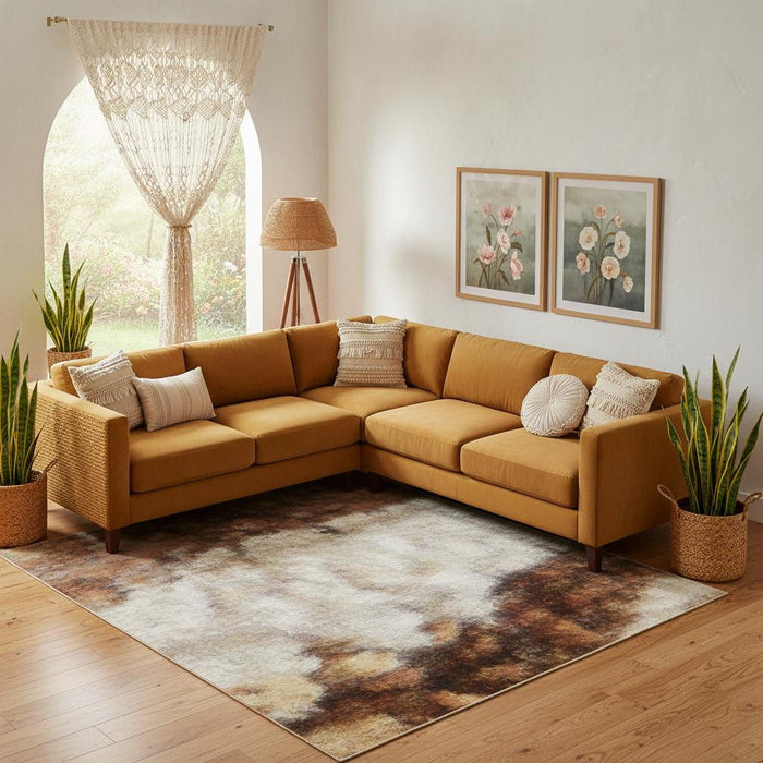 10' X 14' Wool Hand Tufted Area Rug (722380) - White / Brown