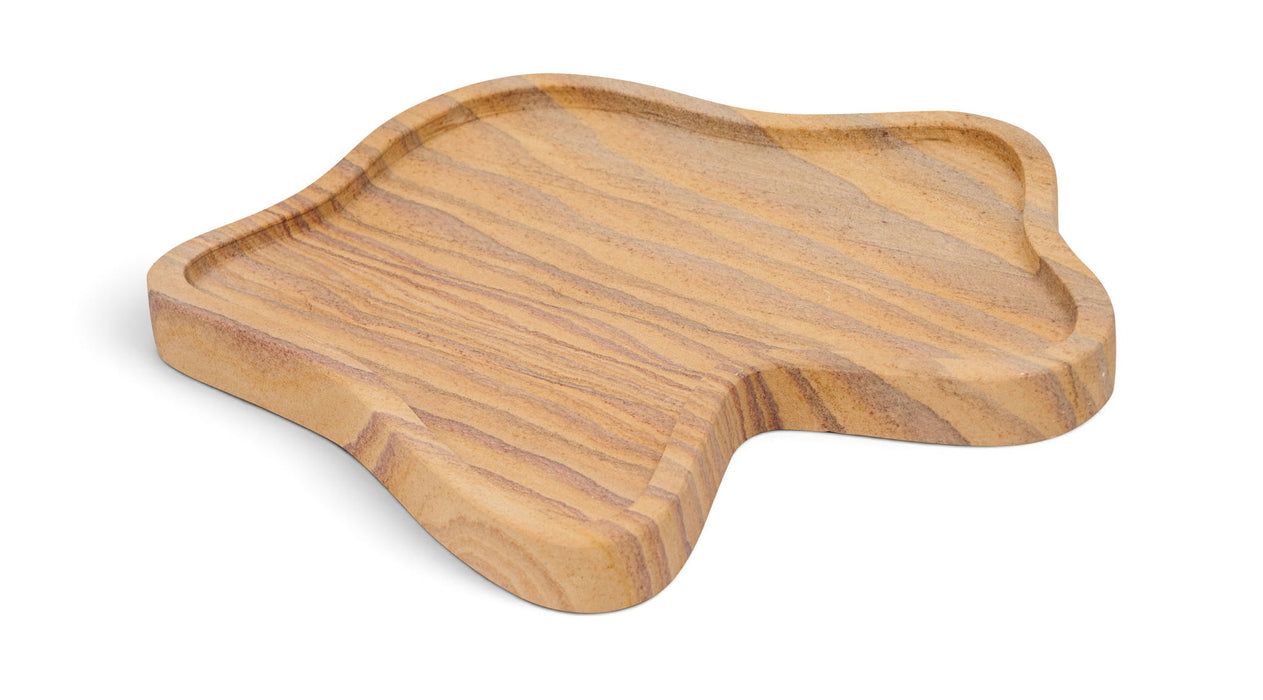 Elegant marble tray from Meridian Furniture's Alvar collection, showcasing smooth, polished genuine marble with rounded edges.