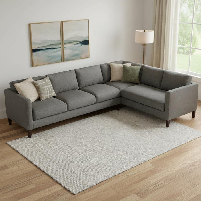 10' X 14' Abstract Geometric Washable Area Rug With UV Protection (672374) - Taupe / Ivory