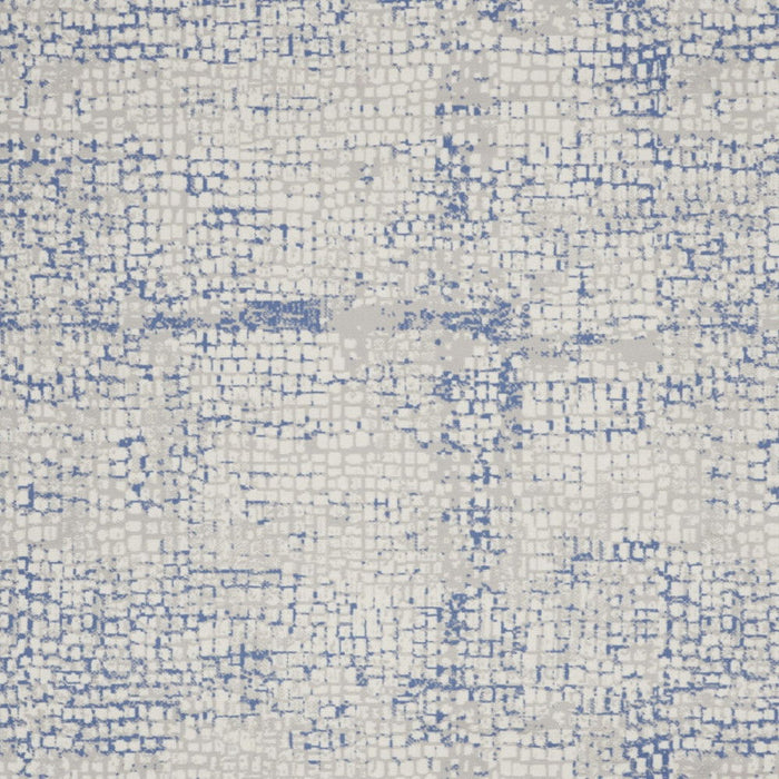 8' X 10' Abstract Distressed Area Rug (551056) - Ivory / Blue