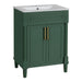 Giga bathroom vanity with integrated sink, 2-door cabinet, ideal for small to medium bathrooms, featuring sleek modern design.