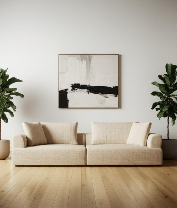 Fabric Sofa Toss Pillows - Cream
