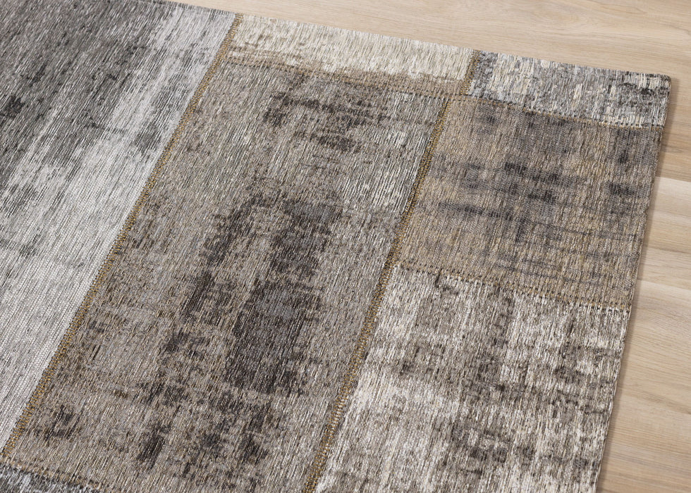 8' X 11' Abstract Area Rug (660284) - Gray / Cream / Tan