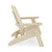 Giga Adirondack chair made of durable HDPE poly lumber for poolside, patio, and garden relaxation in a natural outdoor setting.