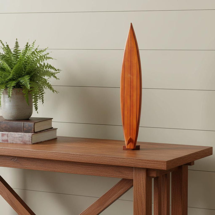 Hand Painted Model Boat (624618) - Light Brown