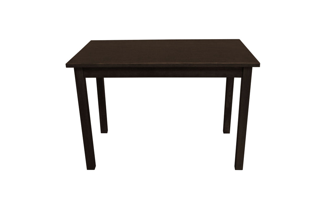 48" Solid Wood Dining Table - Dark Brown