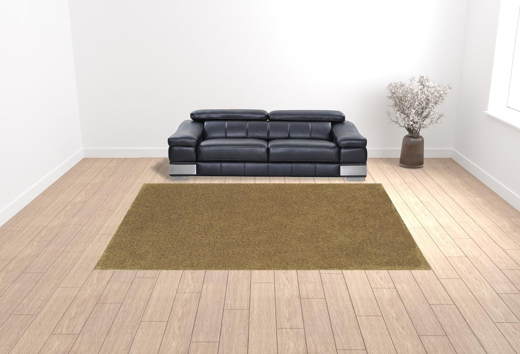 10' x 13' Shag Tufted Handmade Stain Resistant Area Rug - Rich Gold
