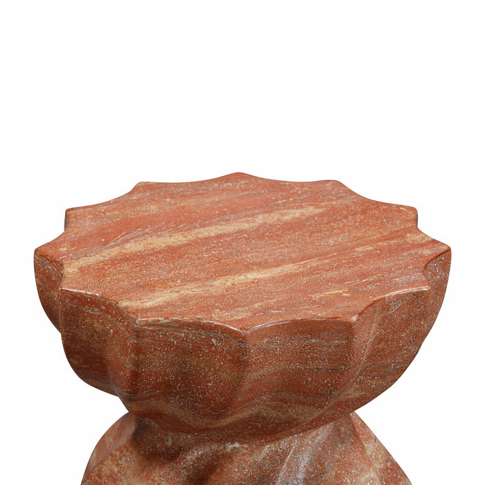 Turin - Faux Marble Indoor / Outdoor Concrete Stool