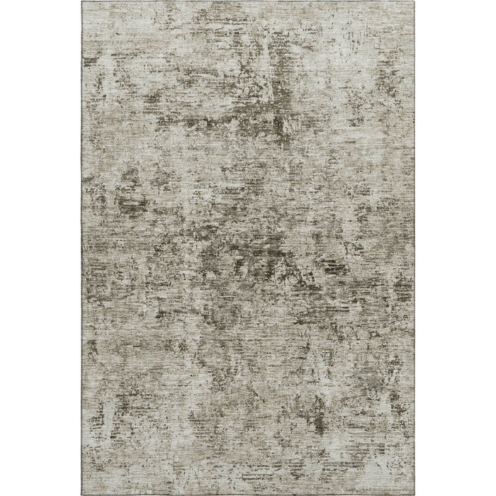 10' X 14' Abstract Washable Area Rug With UV Protection (675642) - Beige / Taupe
