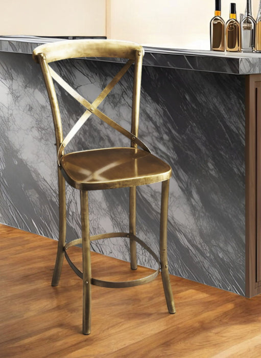 Iron Bar Chair - Gold