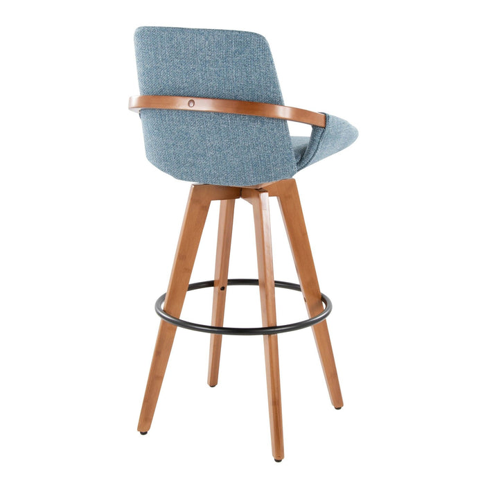 Cosmo - Fixed-Height Barstool - Walnut Bamboo Base