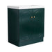 Giga contemporary freestanding bathroom vanity with resin sink and soft-close cabinet doors, modern design and storage space