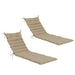 Giga 2-piece outdoor chaise lounge cushions set with back and seat cushions, weather-resistant fabric for outdoor patio furniture