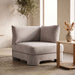 Velvet upholstered stationary chair by Meridian Furniture with plush fabric and modern design, perfect for living room or office.