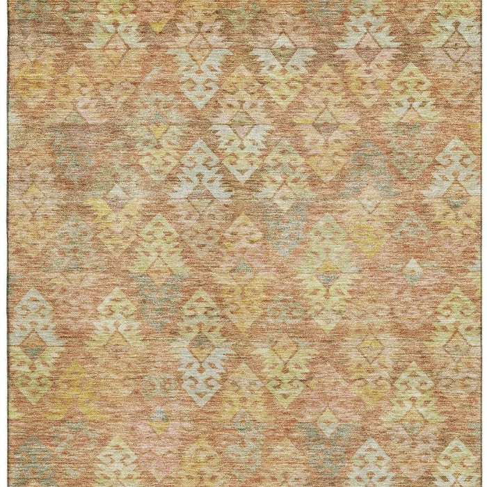 10' X 14' Washable Area Rug With UV Protection (695612) - Copper / Gold / Beige