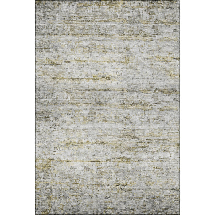 10' X 14' Striped Washable Area Rug With UV Protection (685379) - Taupe / Brown / Beige