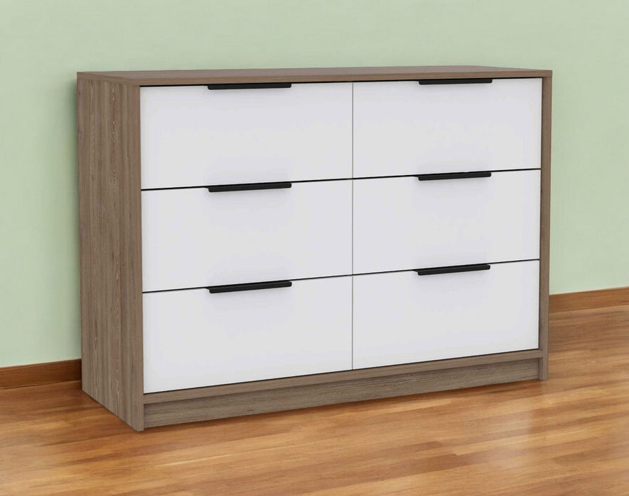 Modern Rustic Dresser - White / Natural