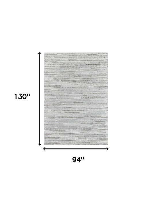 8' x 11' Modern Abstract Area Rug - Light Gray