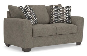 Triston-Peaks - Loveseat - Suede
