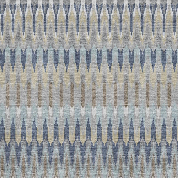 10' X 14' Southwestern Washable Area Rug With UV Protection (668289) - Taupe / Gold / Gray