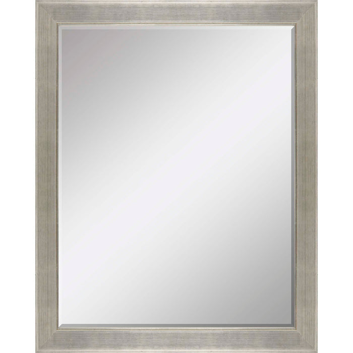 53" Solid Wood Framed Accent Mirror - Silver