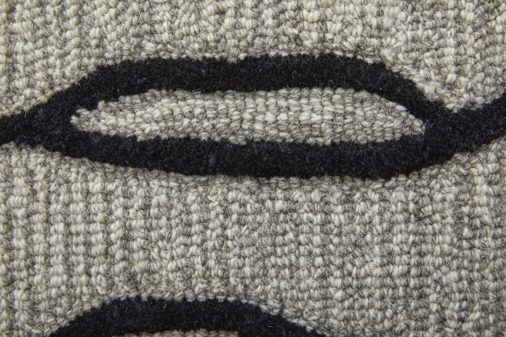 12' x 15' Wool Abstract Hand Tufted Area Rug - Gray And Black