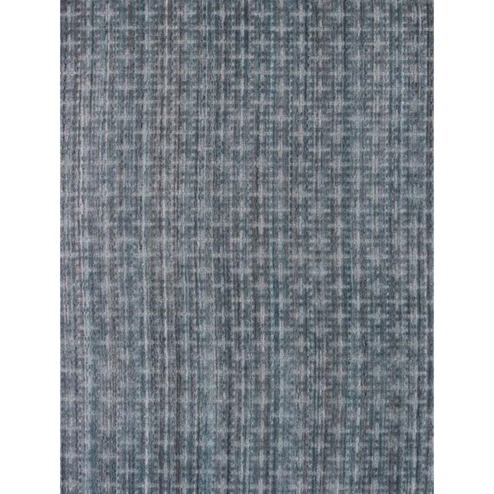 8' x 10' Charcoal Hand Loomed Area Rug - Blue And And