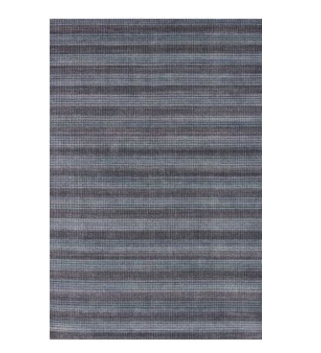 5' x 8' Hand Loomed Area Rug - Blue And Black