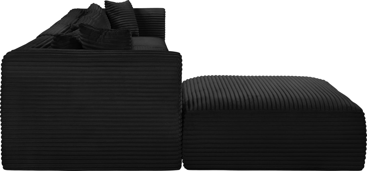 Shaggy - 5 Piece Modular Sectional With Ottoman