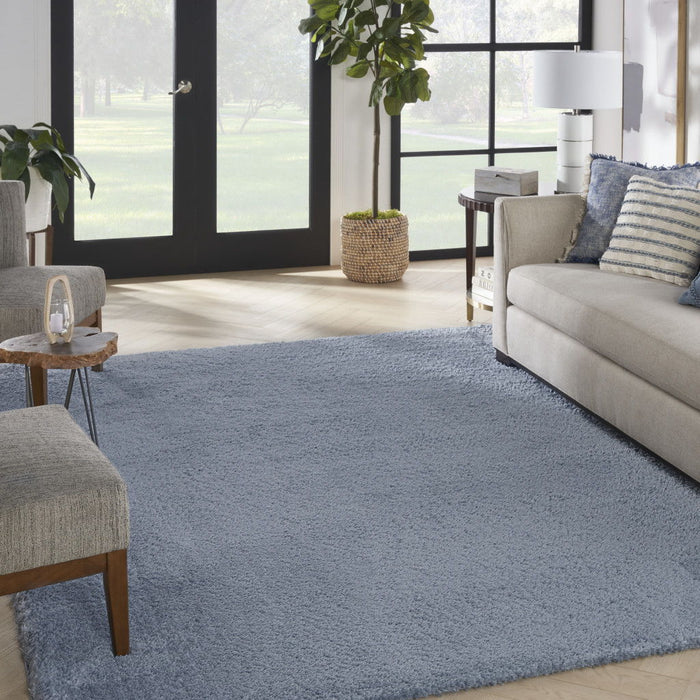 7' X 9' Shag Area Rug - Blue