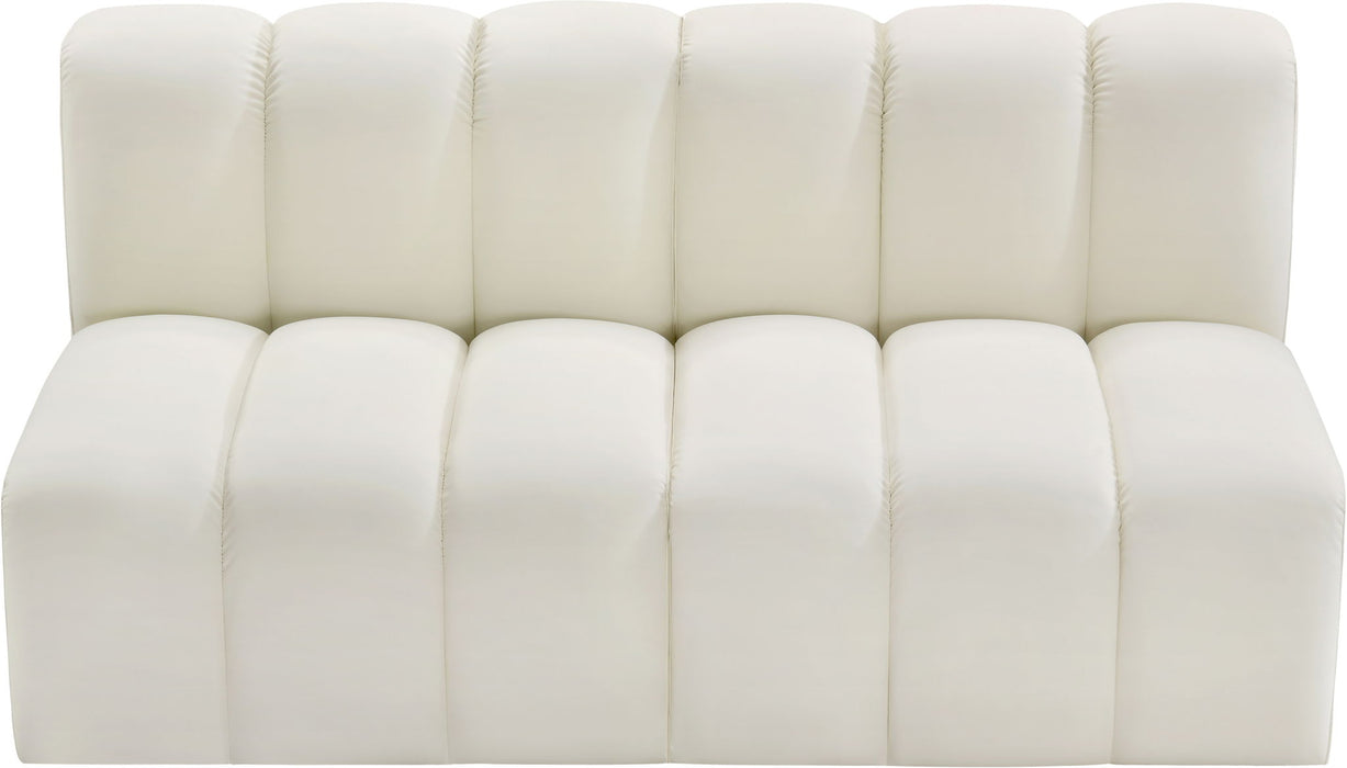 Arc - Faux Leather 2 Seats Modular Sofa
