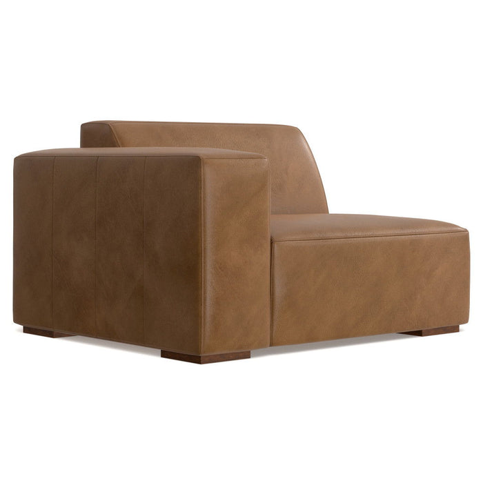 116" Leather Modular Sofa - Brown