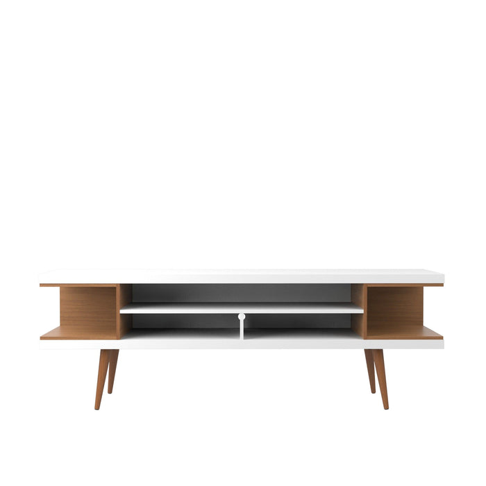 Manhattan Utopia - TV Stand - Maple Cream And White