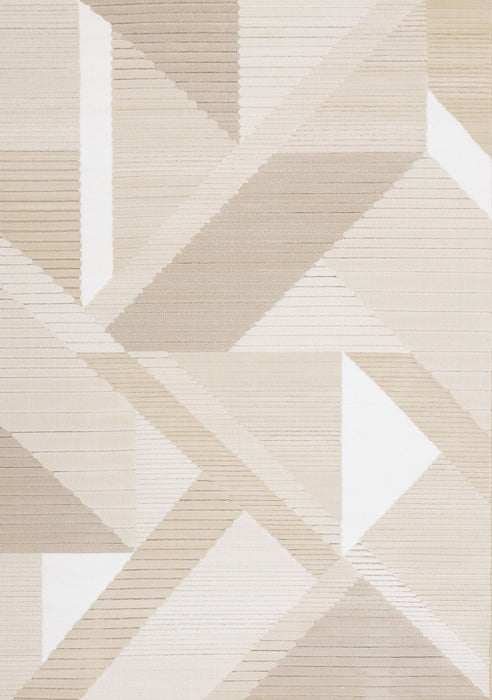 8' X 11' Geometric Area Rug (661286) - Beige / Cream