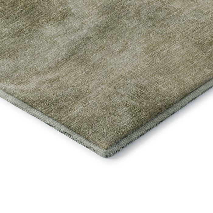 10' X 14' Abstract Washable Area Rug With UV Protection (717650) - Sage / Beige