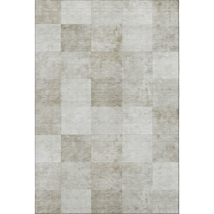 10' X 14' Geometric Washable Area Rug With UV Protection (692553) - Beige / Ivory / Taupe