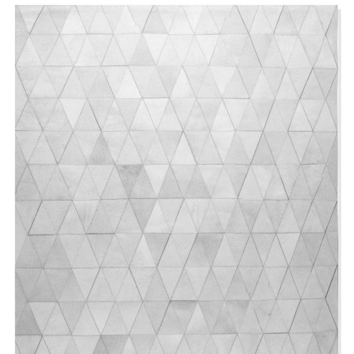 5' X 8' Cowhide Geometric Area Rug (544499) - Gray