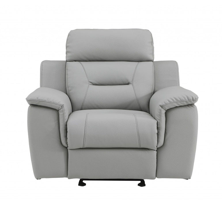 Fascinating Leather Reclining Chair - Gray