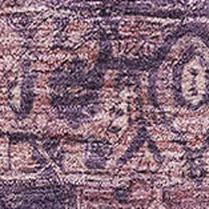 10' X 14' Oriental Washable Area Rug With UV Protection (692406) - Eggplant / Gold / Gray