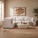 Meridian Furniture Hammond velvet performance fabric 4-piece sectional sofa with plush upholstered cushions and sturdy frame.