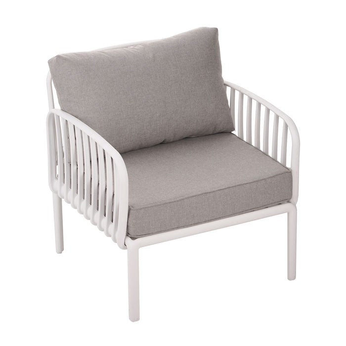 Outdoor Patio Club Chair, Waterproof Thick Cushion Deep Seating