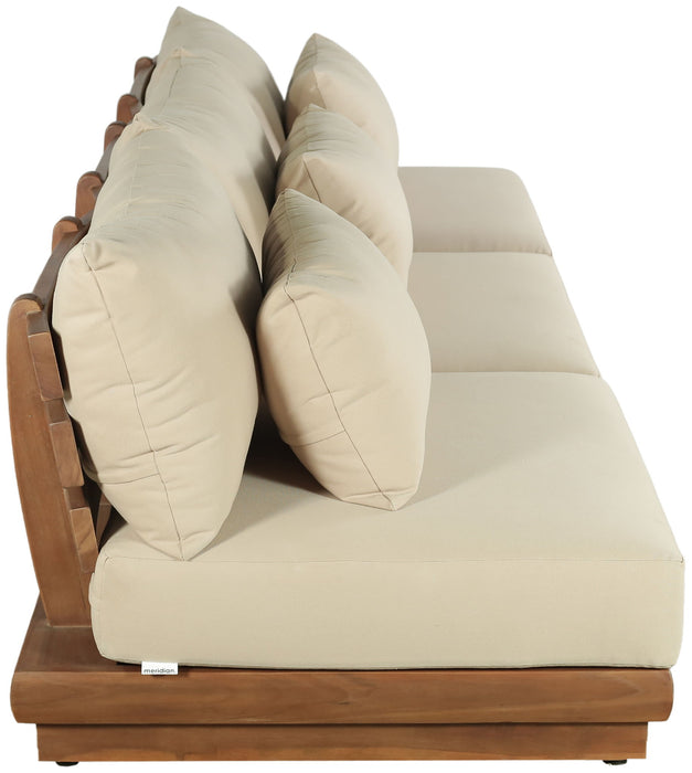 Mirella - 3 Piece Water Resistant Fabric Upholstered Outdoor Patio Modular Sofa